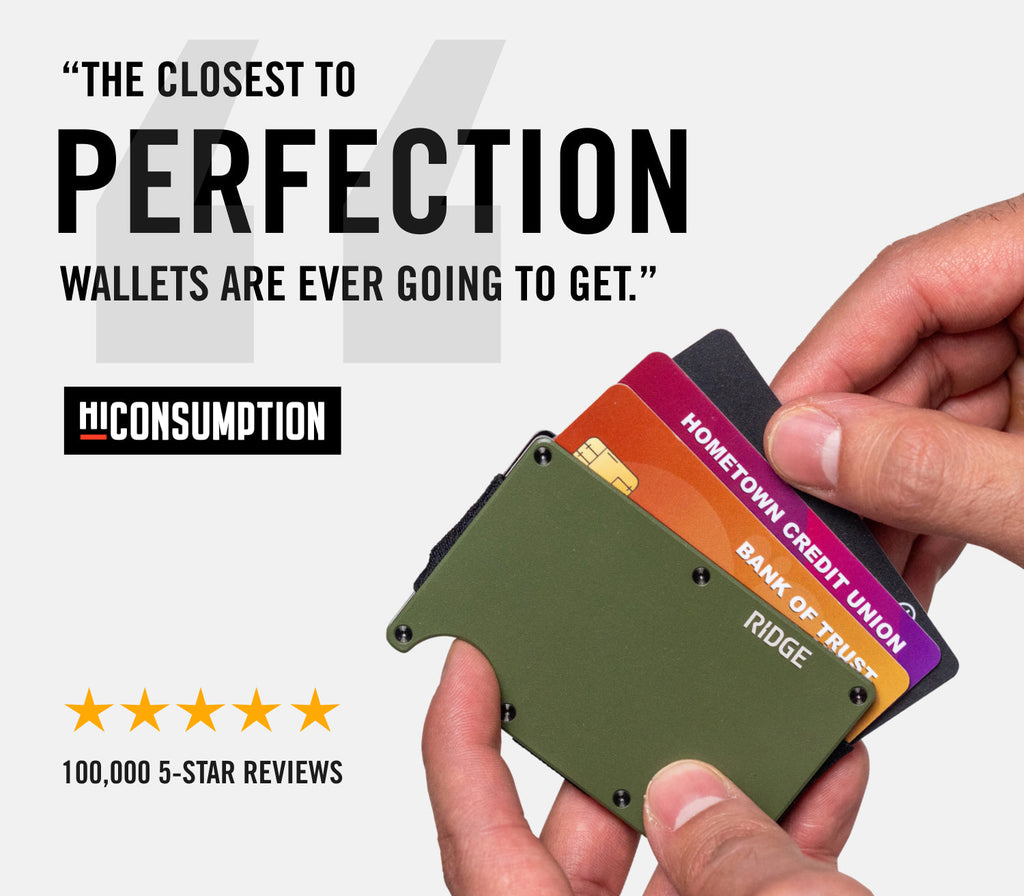 Ridge Wallet - Brass