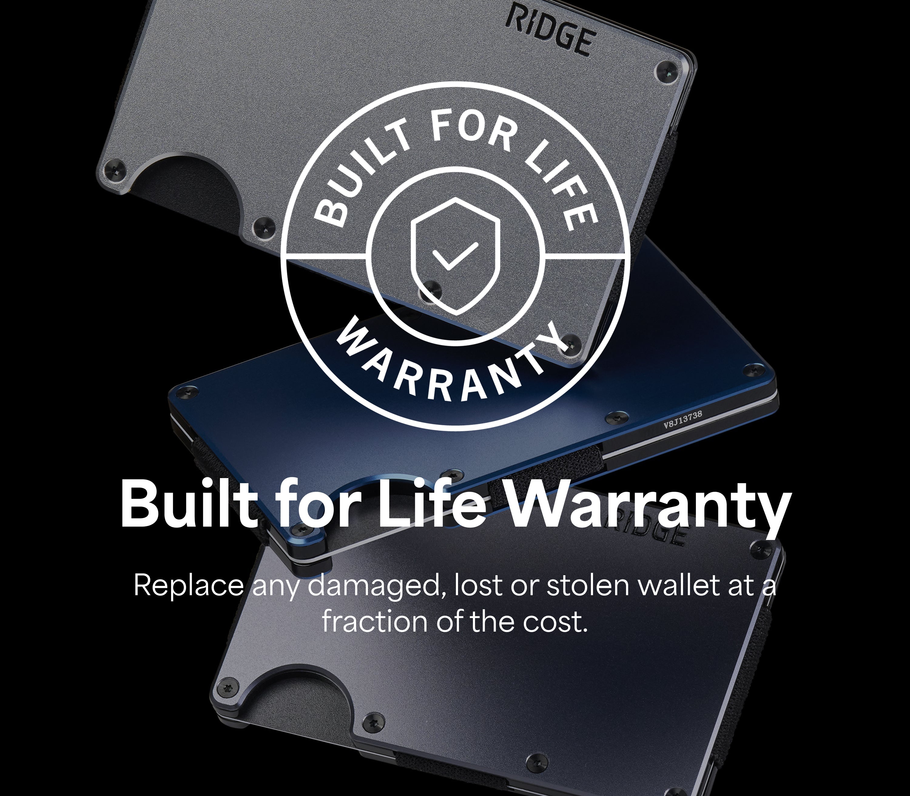 Ridge Wallet - 24K Gold